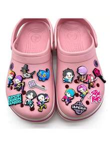 50pcs Cute Cartoon Shoe Decorations, Suitable For Girl Group Shoes, Luggage, Bags, Birthday Gifts, Daily Matching,Shoe Rack,Storage Saver,Outdoor,Garden,Travel Essential,Portable,Beach Essential,Graduation Season,Commencement,Graduation Ceremony,Graduation Gift,Graduation Present,Graduation Gift,Graduation Present,Congrats Grad,Congratulations Graduate,Valedictorian,Finish School,Graduation Party - Multicolor - View 1