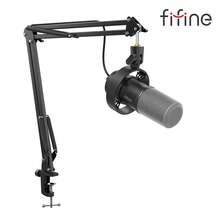 FIFINE K688CT (Versión Global) Kit de micrófono USB con soporte, micrófono vocal de estudio XLR con botón de silencio, perilla de volumen, conector para auriculares para PC, transmisión en vivo, grabación - Ver 11
