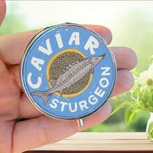1pc Vintage Blue Round Tin Canister, Designed As A Mini 3-Compartment Storage Box. This Portable Storage Solution Is Perfect For Home Use - Baby Blue - View 3