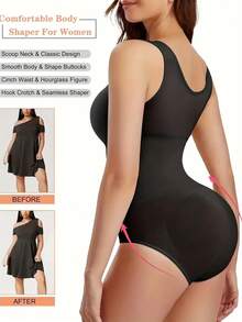 Bộ 3 món áo định hình liền thân không đường may, kiểm soát vùng bụng, nâng mông, thắt eo, thanh lịch mùa hè. - Nhiều màu - Xem 6