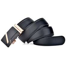 Thắt lưng khóa tự động hiện đại dành cho nam, thắt lưng hợp kim thời trang, thắt lưng công sở thường ngày. - Ruy băng hai màu - Xem 5