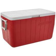 Coleman ielera Rígida 45L Color Rojo Ciller Mantiene el ielo de Fácil Limpieza Fácil de Transportar - Rojo - Ver 6