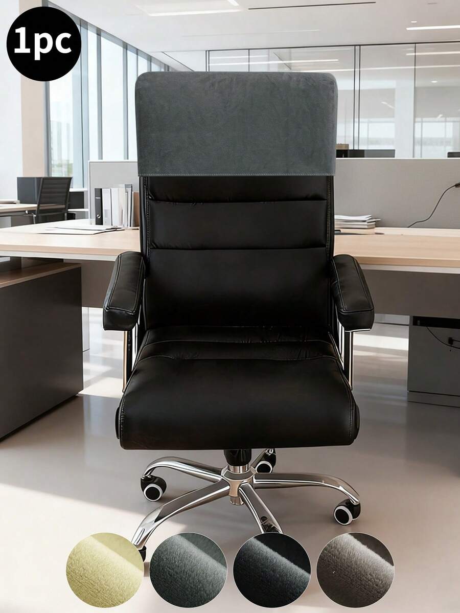 1 chiếc bọc tựa đầu ghế văn phòng bằng vải nhung hình cáo bạc, thiết kế tối giản, chống bẩn, chống mồ hôi, chống ố vàng, thích hợp cho ghế văn phòng, phòng học. - Nhiều màu - Xem 1