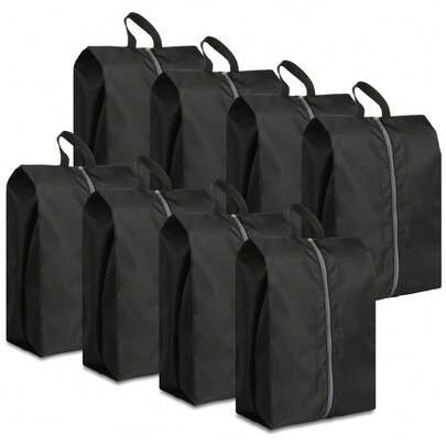 3pcs Shoe Storage Bags, Large Waterproof Zipper Shoe Pouches, Unisex Travel Essential