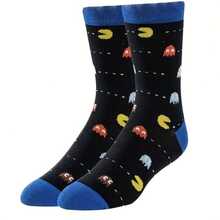 Nửa đôi tất, họa tiết ma quỷ pixel phong cách arcade thập niên 80, phù hợp với thời trang đường phố, quà tặng cho game thủ. - Nhiều màu - Xem 8