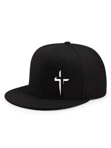 1pc/2pcs Creative Cross Design Print Baseball Cap And Crossbody Bag Set, Streetwear Style Fashion Outdoor Sports Adjustable Flat Brim Cap And Shoulder Bag, Gift For Friends And Anniversary - Multicolor - View 12