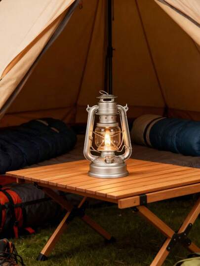 Lámpara de queroseno de 19 cm, adecuada para camping, exteriores, emergencias, decoración del hogar, iluminación exterior, lámpara de queroseno portátil, se puede usar como artículo decorativo, gran regalo para cumpleaños, graduación, etc. (Líquido no incluido)