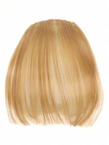 Hairbangs Air Bangs Clip-On Wig Without Temples, Synthetic Straight Bangs, High-Temperature Fiber Wig Bangs - Black - View 6