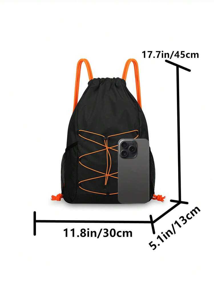 1pc Men's Nylon Commuter Bag Sports Backpack Casual Daypack Large Capcity With Adjustable Strap Color Contrast Scratch Resistant And Wear-Resistant For Business Commute,Work,Office For Outdoors,Outings,Travel,Hiking,Stadium,Sports,Climbing Fashionable Casual - Multicolor - View 7