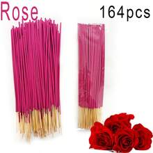 [Popular Choice] 30/55/99/164/249 Pcs High Quality Scented Incense Sticks - Rose Fragrance, Suitable For Meditation/Hotel Sleep/Bath/Deodorizing, Etc. - Hot Pink - View 10
