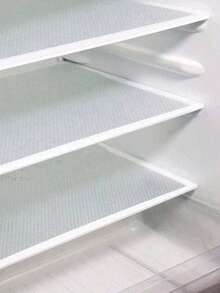 1/4/8pcs Multipurpose Refrigerator Liners - Waterproof, Oilproof & Washable Mats For Fridge, Freezer & Cabinet - White - 1pc - View 3