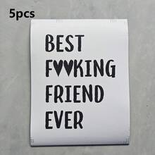 1pc/3pcs/5pcs Of Best Friend Wine Bottle Stickers, Perfect Gifts For Best Friends, Fun Birthday Wine Labels, Ideal For Birthday Parties And Celebrations, A Great Present For Your Best Friend And Close Friends - High Quality, Self-Adhesive - Multicolor - View 9