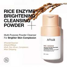 ANUA Rice Enzyme Brightening Cleansing Powder 40g – Gentle Exfoliating Face Cleanser, Radiant Skin, Brightening Face Wash, Glow Boosting K Beauty Cleanser, Bestseller Face Wash, Rice Enzyme Cleanser, Bestseller Korean Skincare, Perfect Birthday Gift, Summer Party Essential, Bikini & Swimwear, Must-Have K Beauty, Perfect For Sensitive Skin, Ideal Gift, Best Selling Face Wash, Bestseller Cleanser, Korean Skincare, Minimize Pores - Bột làm sáng da chiết xuất enzyme từ gạo - Xem 4