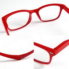 cabecade Classic Lightweight Magnetic Rectangular Reading Glasses, Suitable For Men And Women, Adjustable Temples Can Be Hung Around The Neck - clear - View 6