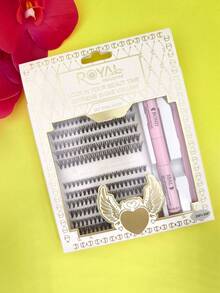 Set Of Eyelash Clusters 10P 20P 30P 40P 9-14MM Mix + Tweezers + Glue T-700-5 - 20便士 + 30便士 - 查看 3