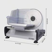 YASHE Meat Slicer Electric  Food Slicer With Child Lock Protection, Removable 7.5'' Stainless Steel Blade And Food Carriage, Adjustable Thickness Food Slicer Machine For Meat, Cheese, Bread,304 Stainless Steel - Meat Slicer-200Watt - View 8