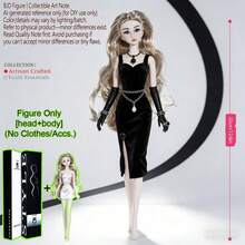 12.6英寸 1/6比例 12关节可动BJD/MJD娃娃，球形关节超模手办，精致五官，蓬松秀发，收藏展示，桌面摆件，节日纪念品，不含服装 - 只有娃娃,沒有衣服 - 查看 20