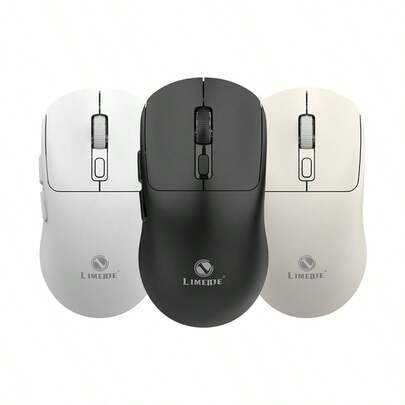 便携式无线迷你游戏鼠标 - 无线和 2.4G，静音，可充电 Type-C 接口，右手设计，笔记本电脑和台式机通用光学技术 - 黑白配色，无线鼠标