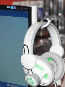 2pcs Headphone Hook Stand, Suitable For Computer Headphones, Monitor, Desk, Wall, Compact And Durable Headphone Stand Provides Secure Support And Space Saving, Suitable For School Supplies, Back To School Season - Multicolor - View 4