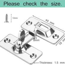 Stainless Steel Material 90-Degree Barn Door Lock - 90 Degrees - View 3