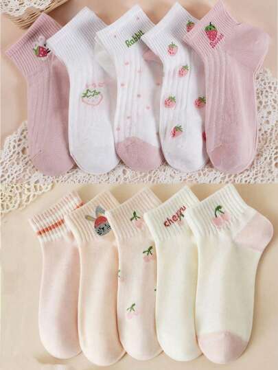 5/10 Đôi tất màu trơn đa năng, thoáng khí, thoải mái, thấm hút tốt, thích hợp cho mặc hàng ngày, thể thao, công sở, phong cách thường ngày, mọi mùa, dịp Lễ Tình nhân.