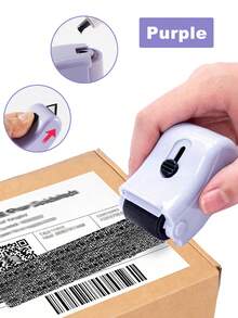 Con dấu lăn bảo vệ danh tính, con dấu chống trộm, con dấu địa chỉ mờ, con dấu bảo mật ngăn ngừa rò rỉ thông tin cá nhân, khô nhanh, kèm mực thay thế, đồ dùng học tập và văn phòng phẩm. - Màu tím - Xem 13