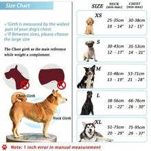 1 Set Dog Harness And Leash, Reflective Anti-Pull Pet Chest Strap With Quick Release Buckle, Comfortable Thick Handle, Durable For Walking And Training - Red - View 2