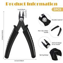Crimping Pliers Bead Crimper Tool Jewelry Crimping Tool Bead Crimping Pliers Tool For Jewelry MaFKing Beads DIY Craft - Black - View 3