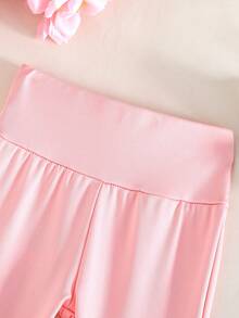 Set de 3 pantalones casuales y lindos para niñas bebé, en múltiples colores - Multicolor - Ver 4