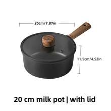 Black Titanium Cookware Set, Including Non-Stick Frying Pan, Saucepan, And Skillet, Suitable For Induction Cooktop And All Stove Types. This Non-Stick Pan Set Is Ideal For Pancakes, Eggs, Steak, And More. Lightweight And Convenient, Perfect For Home Kitchen. Mother's Day Gift - Titanium Black Pot - View 16