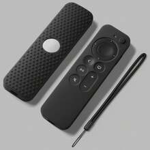 Silicone Protective Case Compatible With Apple TV 4K Series Remote Control, 2nd/3rd/6th/7th Generation, Dot-Patterned Thickened Design, Includes Wrist Strap (Remote Control Not Included), Suitable For Home Use - Multicolor - View 14