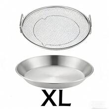 2pcs Reusable Stainless Steel Mesh Basket, Suitable For Frying, Grilling And As Kitchen Strainer. Durable And Easy To Clean, Great For Camping And BBQ - Multicolor - View 15
