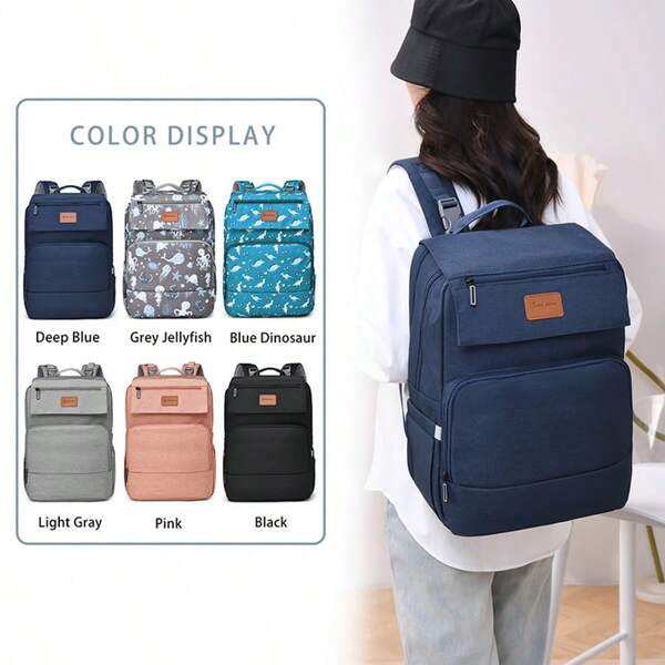 Nueva bolsa multifuncional para mamá, compartimento independiente de gran capacidad con aislamiento para leche, mochila minimalista y versátil, bolso de maternidad portátil