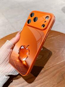 1 chiếc ốp lưng điện thoại cao cấp, tối giản, sang trọng, màu cam ombre, họa tiết lưới pha lê hình quả táo, kính cường lực trong suốt, bảo vệ toàn màn hình, tương thích với iPhone 17/17Pro/17ProMax/17Air/16/16Pro/16ProMax/16Plus/15/15Plus/15Pro/15ProMax/14/14Plus/14Pro/14ProMax/13/13Pro/13ProMax/12/12Pro/12ProMax/11/11ProMax, bề mặt mờ chống rơi, lớp phủ kim loại cao cấp bảo vệ toàn diện. - Nhiều màu - Xem 6