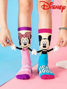 Disney Vớ cao đến đầu gối hình Mickey 3D dễ thương, vớ cao cổ thời trang dự tiệc, quà tặng Giáng sinh và tựu trường chất lượng cao dành cho người hâm mộ. - Nhiều màu - Xem 1