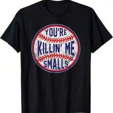 Boys Baseball Drip Graphic Tees, Baseball Stuff, Jersey Summer Tops, Soft Breathable Funny You're Killin Me Smalls Designer Baseball T SHIRT For Kids Baseball Lifestyle 101 Youth, Tween Boy Top, Family Matching Outfit Adult And Children's Sizes, Gifts For Baseball Fan - 黑色 - 查看 1