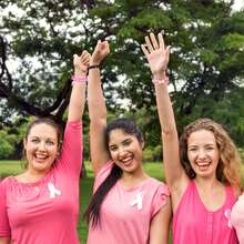 32pcs - Celebration Souvenirs Made Of Silicone. Pink Ribbon Bracelets And Colorful Ribbon Decorations - Gifts Intended To Raise Funds And Awareness For Breast Cancer. - Multicolor - View 3