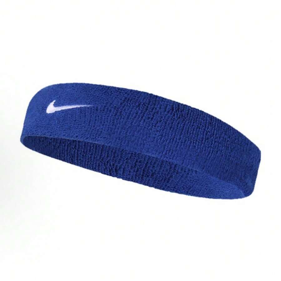 NIKE Premier Training Sport Headband - Thick, Soft, Cotton Blend, Moisture-Absolving - Royal Blue - View 1
