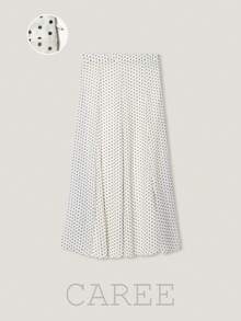 Women's Retro Polka Dot Midi Dress, Commuter Versatile Flowing Skirt, Spring/Summer - Multicolor - View 8