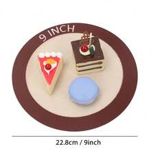 Esteras de silicona para hornear, 4 tamaños, hoja de revestimiento para horno antiadherente antideslizante reutilizable, estera de pastelería, para pizza, macarrón, galleta y pastel VCBQ - 30 x 21 cm - Ver 3