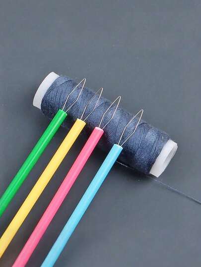 5 Dụng Cụ Xỏ Chỉ Nhựa Màu Ngẫu Nhiên - Dụng Cụ xỏ chỉ hình trụ, Phụ Kiện May Vá Tự Làm, Dụng Cụ xỏ chỉ dễ sử dụng, Dụng Cụ hỗ trợ xâu hạt, Dụng Cụ xỏ chỉ thân thiện với người cao tuổi, Màu sắc ngẫu nhiên, Quà tặng Ngày của Mẹ, Mùa cưới, Mùa tốt nghiệp, Quà tặng cho gia đình và bạn bè