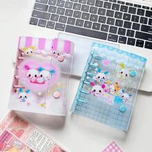 One A7 Size Transparent Single-Pocket Journal, Sticker Organizer, Sticker Book, DIY Journal, PP Material Transparent Inner Page Replacement Core, Large Capacity Portable Sticker Book, K-POP Photo Card Storage, Photo Album, Scrapbook, Shield Book, Sticker Book, Notebook, Budget Management Journal, Suitable For Back-To-School Supplies, Office Stationery, Etc. - 1 Set - View 7