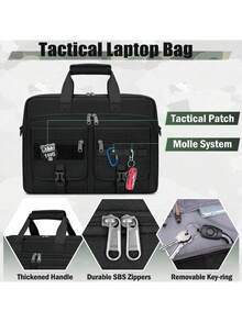 Túi đeo chéo nam, túi đựng laptop 17.3 inch, túi công sở nam, túi đựng laptop dung lượng lớn, túi đeo chéo chống nước kiểu quân đội, túi đi làm, túi du lịch, màu đen. - Nhiều màu - Xem 3