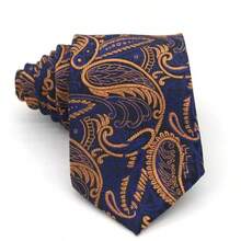 1 chiếc cà vạt bản rộng bằng polyester họa tiết jacquard, phụ kiện trang trọng dành cho nam giới, thích hợp cho các dịp lễ hội, quà tặng Ngày của Cha. - Nhiều màu - Xem 2