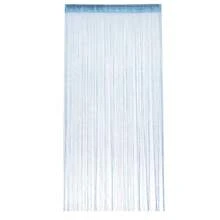 Cortina de cristal de lujo con borlas brillantes, divisor para puerta, ventana y habitación, decoración del hogar, 200x95 cm, 2020 - Gris plateado - Ver 3