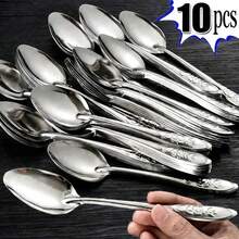 5-Piece Stainless Steel Measuring Spoons Set With Silicone Handles, Ideal For Kitchen - Multicolor - View 13
