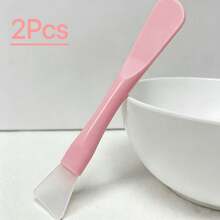 2-In-1 Silicone Face Mask Brush/Spatula - For Applying And Removing Face Masks, Travel Size - White - View 14