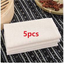 3/6/10 Pack Cheesecloth, 20x20 Inch Hemmed Cheesecloth, Reusable, 100% Unbleached Pre-Cut Cheesecloth For Cooking, Cold Brew Coffee Filtering, Cheese Making, Etc. - Beige - View 12
