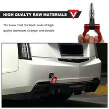 Racing Towing Car Tow Ook Car Front Bumper Tow Ook Ml Universal Screw-On Tow Ooks Air Accessories Eavy Duty Ter  Fit Cars SUVs Trucks - As Pic - View 5
