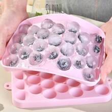 1pc 25-Cavity Silicone Ice Ball Maker Tray, Creative Small Round Mold - Multicolor - View 3